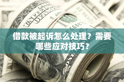 济南借款被起诉怎么处理?需要哪些应对技巧? 济南借款被起诉怎么处理?需要哪些应对技巧?